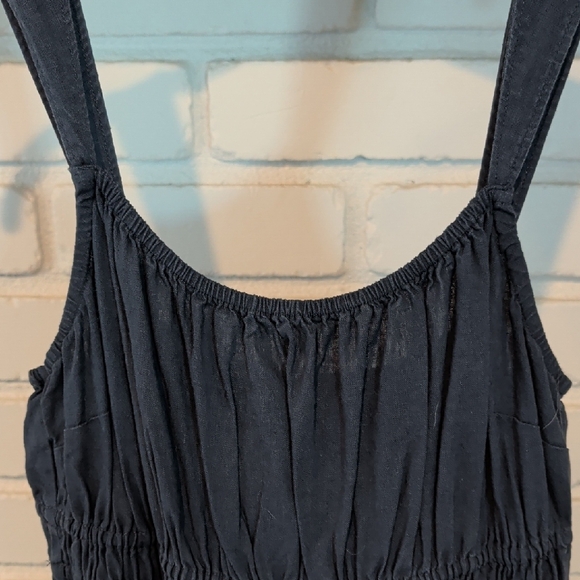 Madewell Deep Blue Sleeveless Jumpsuit - Picture 3 of 7